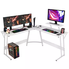 L Shaped Desk Corner Gaming Desk Computer Desk with Large Desktop Work Place