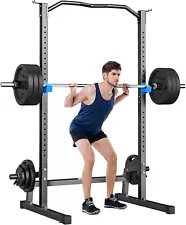 Adjustable Power Rack Power Cage Squat Rack with Pull Up Bar Weight Lifting Cage