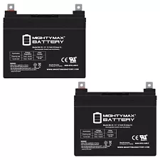 Mighty Max 12V 35Ah Battery Replaces Rascal 600T Indoor Outdoor Scooter - 2 Pack