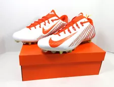 Nike Vapor Carbon Elite TD Lowtop Clemson Tigers Wht/Orange Football Cleats 13.5