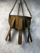 Antique Primitive Metal Calf Weaning Halter Device Calf Weaner