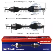 SurTrack Pair Set of 2 Front CV Axle Shafts For Ford F-150 SVT Raptor 2010-2014