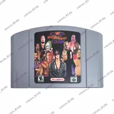 WWF WrestleMania X Video Game Cartridge Console Card For Nintendo N64 ds