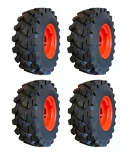 New Listing1 or 4-12-16.5 SKS-9 Skid Steer Tires/Rims for Bobcat & more-14PLY(SKS753 STYLE)