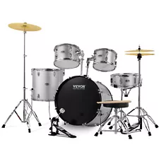 VEVOR Adult Drum Set 5-Piece 22 in Complete Full Size Drum Kit with Throne Stand