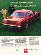 1977 Dodge Diplomat Coupe Original Advertisement Print Art Car Ad J953A