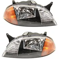 Headlight Set For 98-2001 Chevrolet Metro Suzuki Swift Left & Right Side (For: Suzuki Swift)