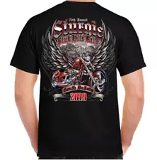 2019 Sturgis Black Hills Rally Rushmore Wings Short Sleeves T-Shirt