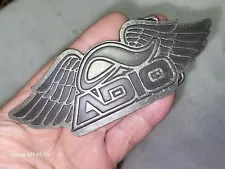 Nice ADIO Skateboard Winged Metal Belt Buckle 5 1/2"