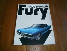 1972 Plymouth Fury Sales Brochure - Vintage