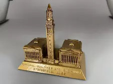 Very Rare Municipal Building & Campanile Metal Souvenir Building Recast