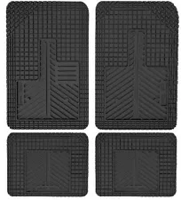 HUSKY LINERS 51502 Floor Mat; Uni-Fit ; Cut -To Fit; Black; Plastic; Set of 4