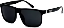 Locs Oversize Gangster Glasses Men Dark Lens Flat Top Large Black OG Sunglasses