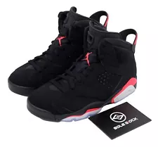 Nike Air Jordan 6 High Retro Black Infrared Retro Sneakers Men's 384664-060