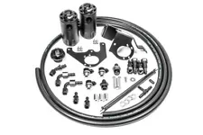 Radium Engineering PCV CCV Dual Catch Can Kit for Cadillac CTS-V 09-15 6.2L LSA