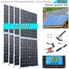 600Watts Solar Panel Kit 100A 12V Battery Charger with Controller Caravan Boat