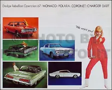 1967 Dodge Sales Catalog Original RT Coronet Charger Dart Polara Monaco Brochure (For: More than one vehicle)