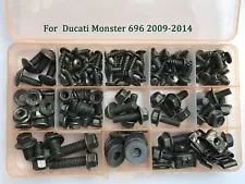 Fit For Ducati 696 MONSTER Fairing Bolts Bodywork Screws Kit Nuts 2009-2014 F20 (For: 2009 Ducati Monster 696)