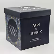 BNIB Limited Edition ALDI x Liberty Peacock Manor Tea Set for One (H4) NS#8738