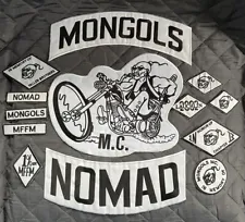 MONGOLS Motorcycle Club MC Biker Iron On Patch Rockers for Vest Cut Jacket