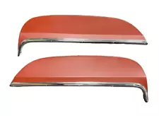 Pair Fender Skirts w/ Rubber, Moldings & Clamps For 1970-1972 Chevy Monte Carlo