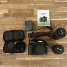 Canon EOS 30D 8.2MP DSLR Camera - Black 55-200mm Lens And EFS 18-55 Lens