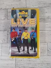 The Wiggles Live Hot Potatoes VHS 2004 Kids Family Rare Yellow Clamshell SEALED