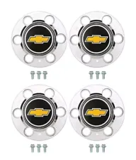 CHEVY GMC 6 Lug 15x8 15" TRUCK RALLY Wheel Center Hub Caps Bolt On Hubs 4wd/K10