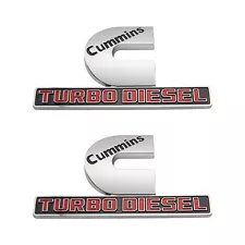 2x FOR 2019 Ram 2500 3500 Cummins Turbo Diesel Emblem Badge Fit Mopar 68358494AA