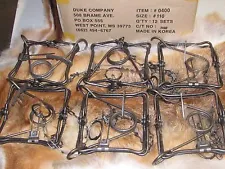 6 New Duke 110 body grip traps / muskrat / rabbit/mink trapping new sale