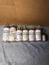 Lot Of 7 Turbo Capacitors Amrad