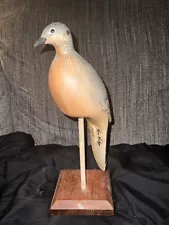 Passenger Pigeon Or Other Pigeon Or Dove Decoy Signed Stamped Ken Kirby 2007