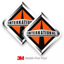 2x INTERNATIONAL Logo Vinyl Sticker Decal Car Truck Rig