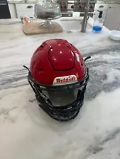 New ListingRIDDELL SPEEDFLEX GLOSSY RED WHITE MASK FOOTBALL HELMET ADULT SIZE MEDIUM