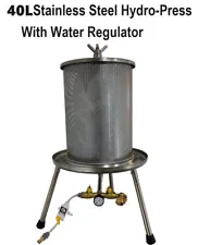 40L Stainless Steel cage Hydro-Press for apple & Fruit press w/h Water Regulator