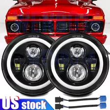 For 1953-1977 Ford F 100 F 250 F 350 Pickup 7" LED Headlights Sealed Beam DRL 2X (For: 1965 Ford F-250)