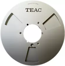 1 Pcs 10.5'' 1/4 Teac RE-1002 Silver Light Metal Aluminum Reel to Reel Tape Reel