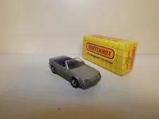 MATCHBOX S/F NO. 12-H MERCEDES 500 SL CONVERTIBLE SILVE BODY, BLUE INT.