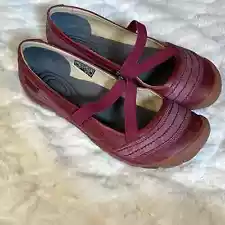 Keen Burgundy Suede/Leather Mary Jane Shoes