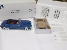 Danbury Mint 1948 Chrysler New Yorker Convertible Blue Die-Cast Car