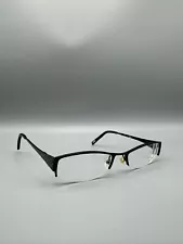 Lei 108 Eyeglass Frame 50 17 130 Black metal 1/2 rim glasses / Frames Only