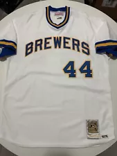 1976 Mitchell & Ness Hank Aaron jersey XL Milwaukee Brewers