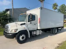 2015 Hino 268 26' S/A Box Van Delivery Truck Lift Gate Automatic bidadoo