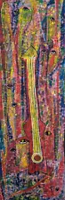 ORIGINAL HAITIAN ART PAINTING BY FRANTZ DORELUS HAITI ABSTRACT VOODOO 30"