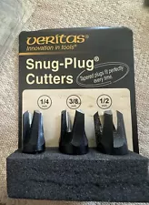 Veritas Tapered Plug Cutter Set 3 US 1/4 3/8 1/2 Luthiers Furniture 05J0510 209