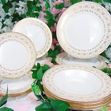 Vintage Minton Bone China Dinner Set 4 Person / 16 Piece Jubilee Pattern