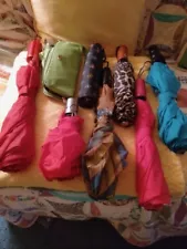 Lot of 7 Women's Colorful Umbrellas from 2000's - All working & problem free