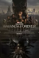 BLACK PANTHER WAKANDA FOREVER Original One Sheet Movie Poster - 2022 - MARVEL