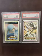 1980 Topps Football PSA 9OC Lot Largent Super Bowl XIV See Other Items For Sale