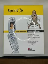 Picture Flip Cell Phones w/ Chargers Sprint LG PM-225 CDMA